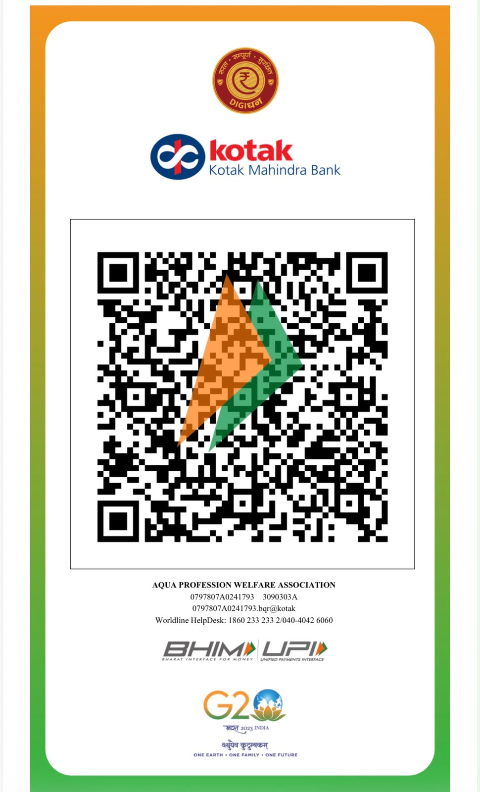 APWA UPI QR - Kotak Mahindra Bank